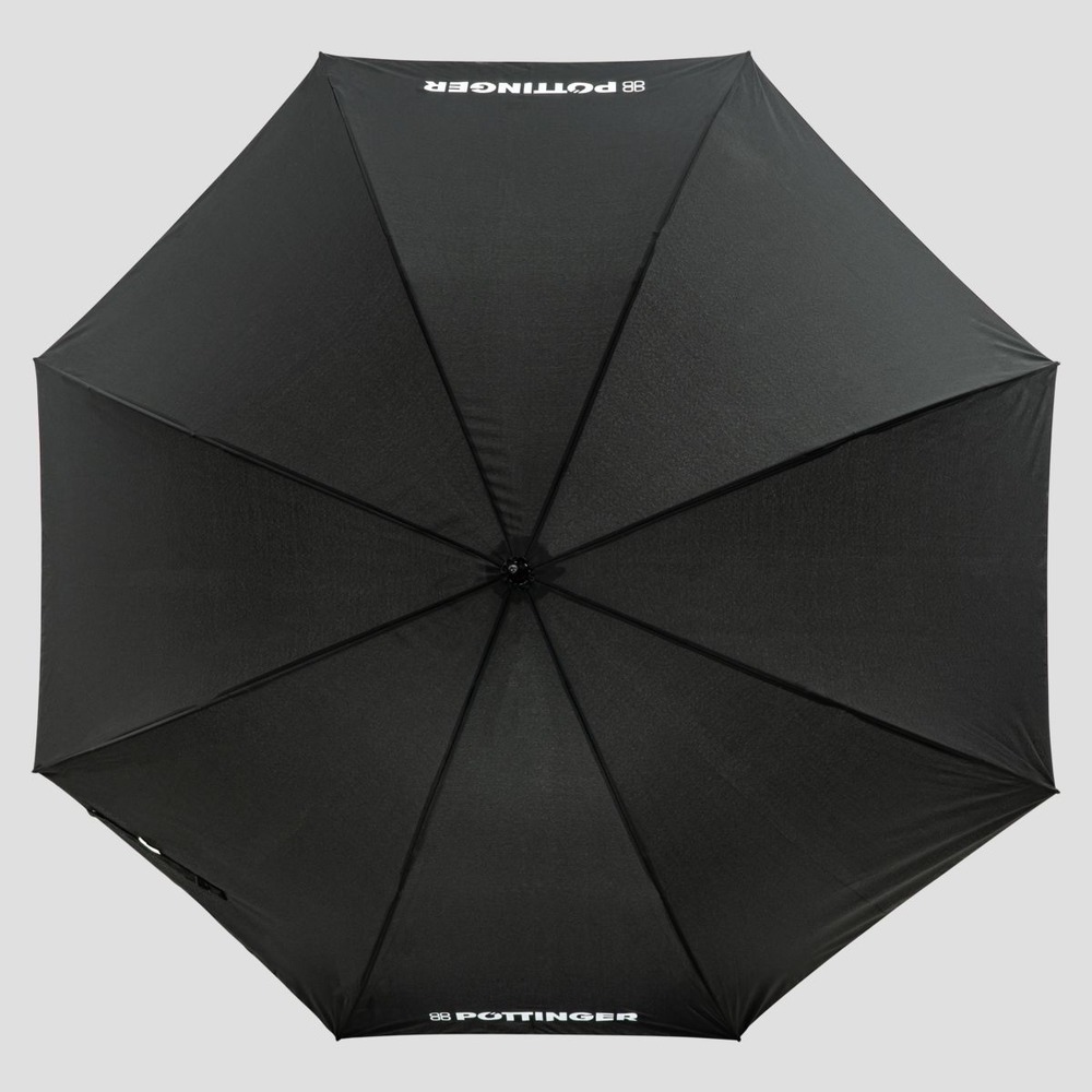 Umbrella with wooden handle
