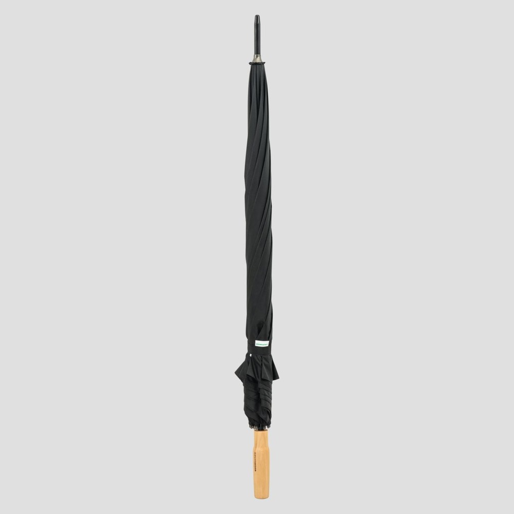 Umbrella with wooden handle