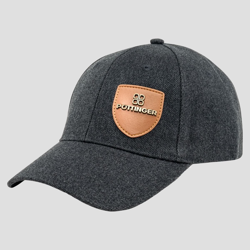 Baseball cap with logo badge