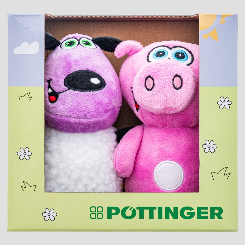 Happy Friends set with sheep and pig