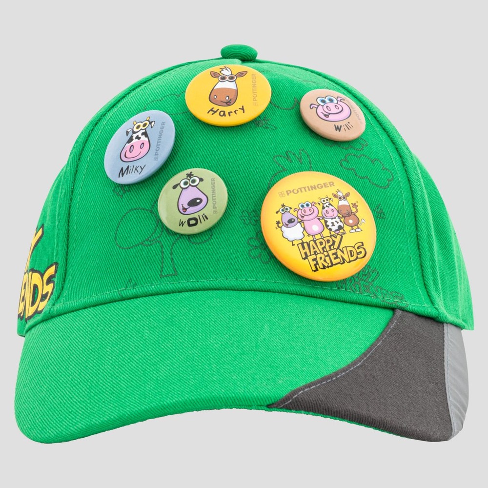 Children's cap with badges