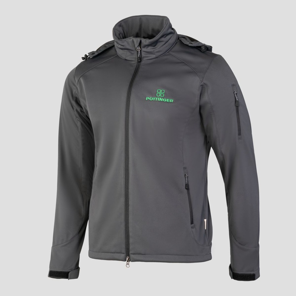 Men's soft shell jacket anthracite