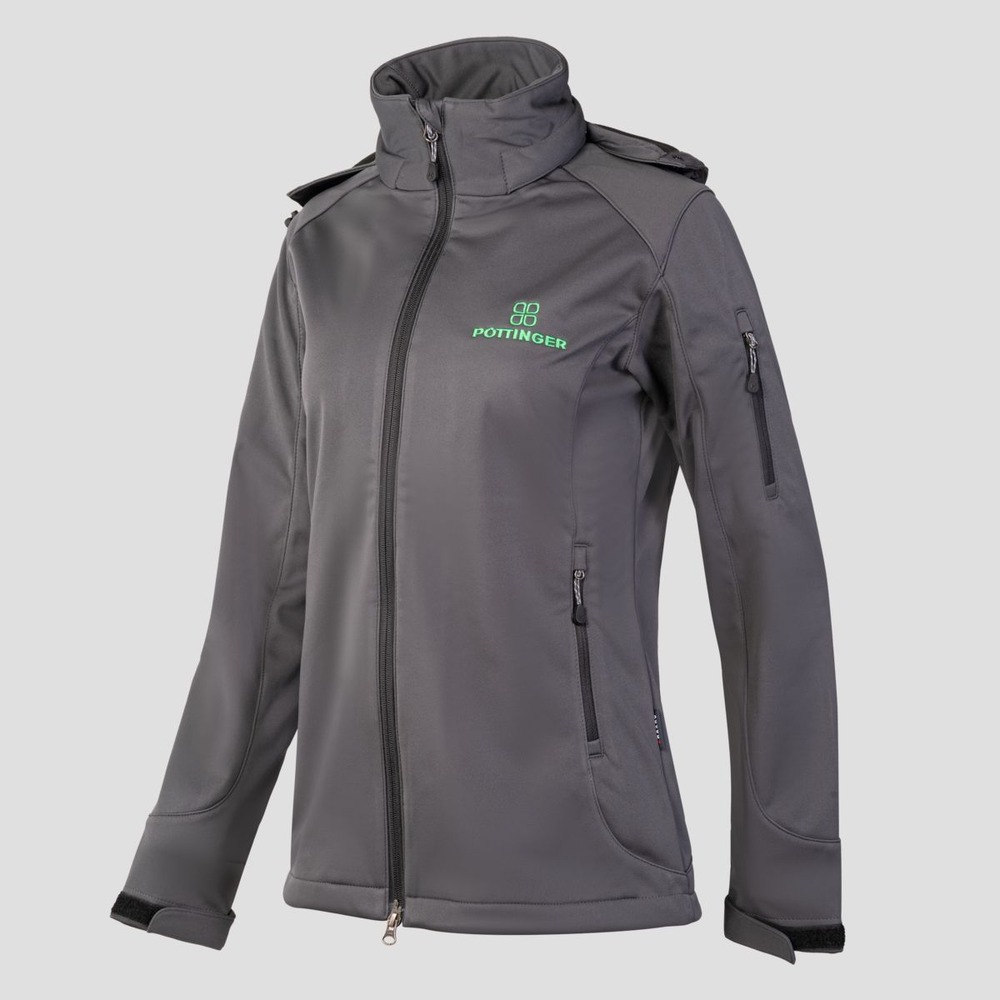 Women's soft shell jacket anthracite