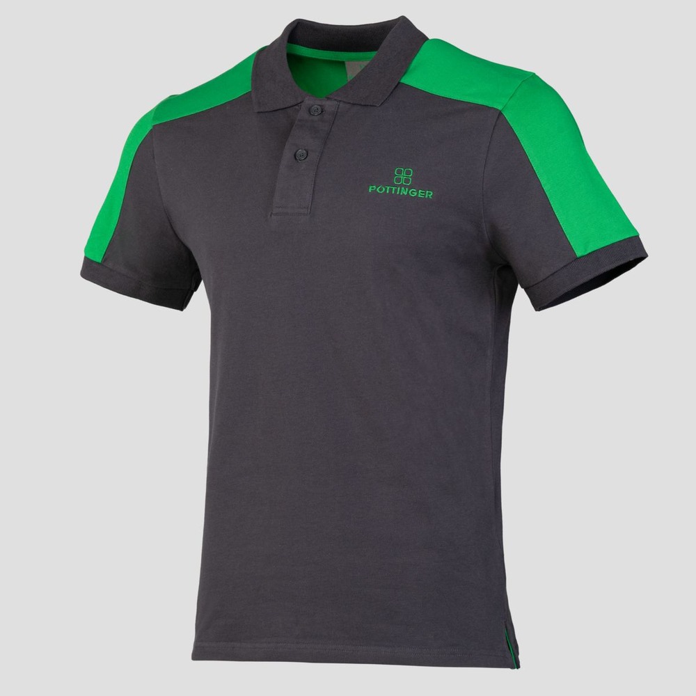 Men's polo shirt grey-green
