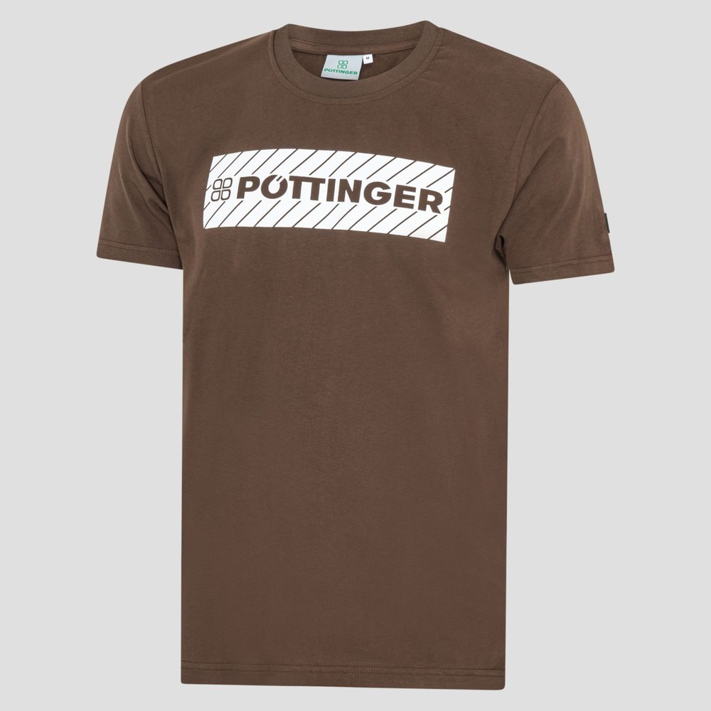 Brown T shirt with logo