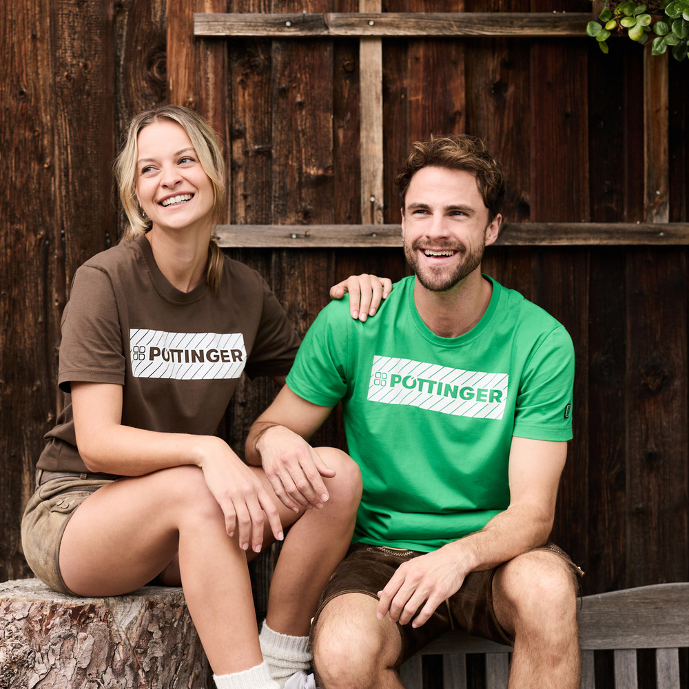 Brown T shirt with logo