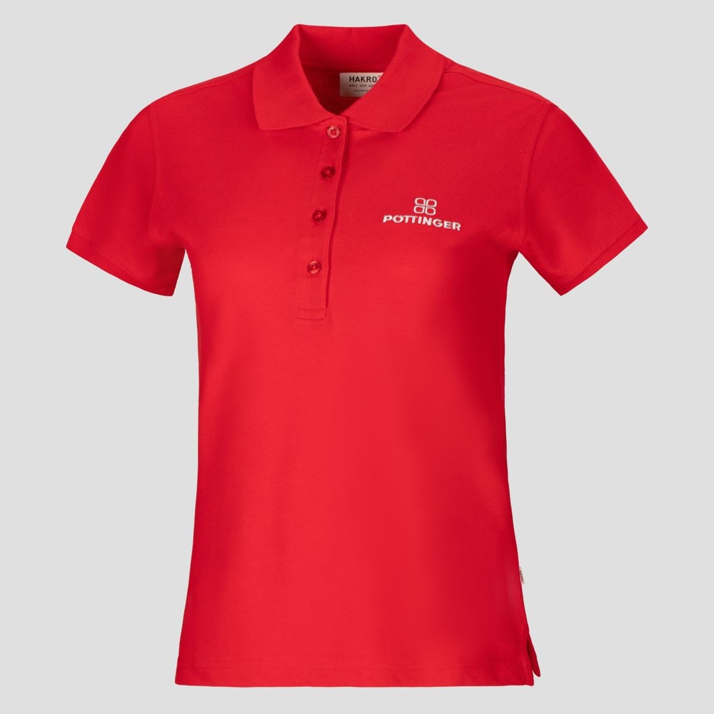 Women's polo shirt red